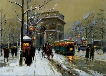 パリ Painting - EC 凱旋篇 冬のパリ